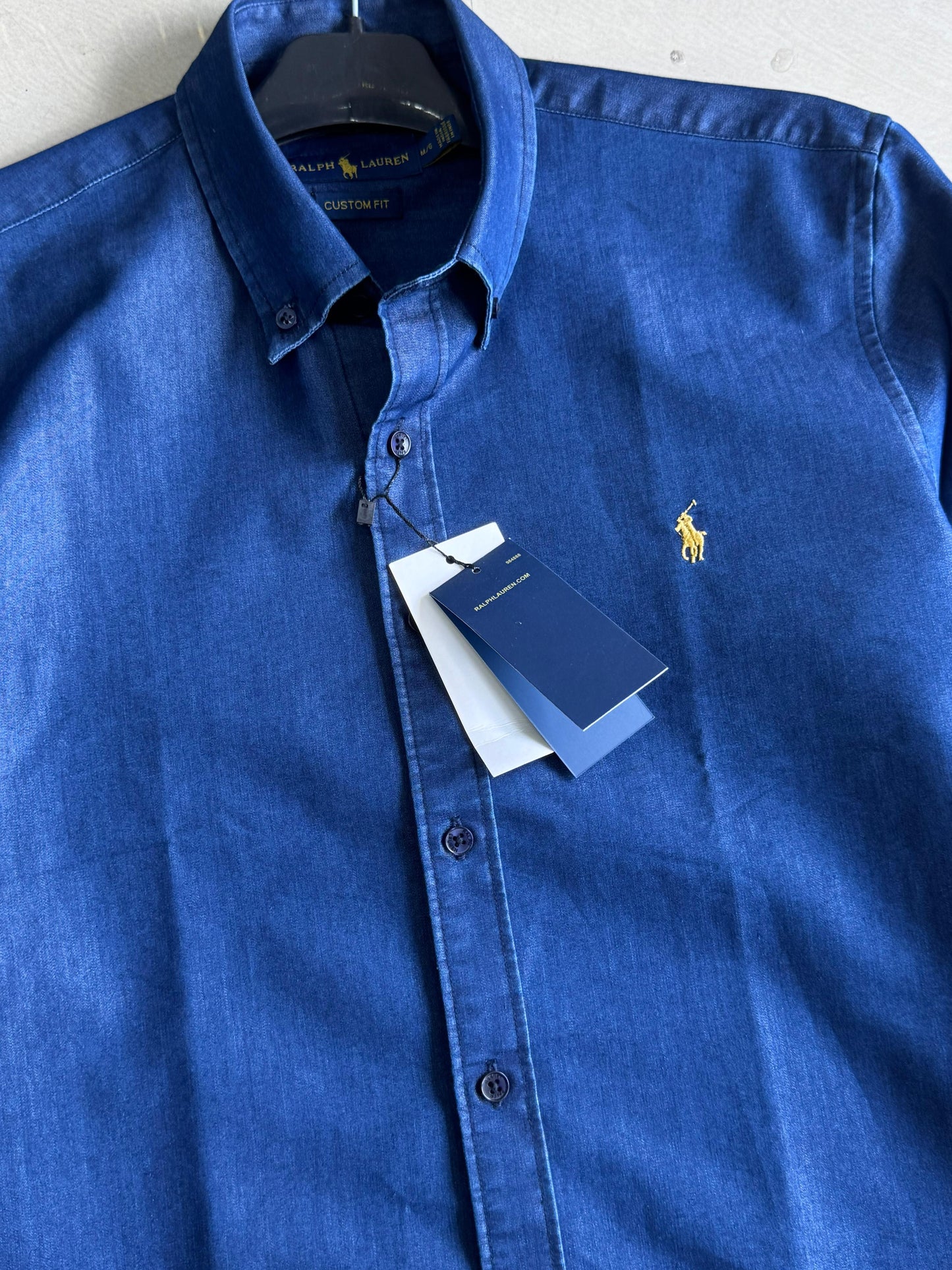 Vintage Ralph Lauren Custom Fit Blue Button-Down Shirt