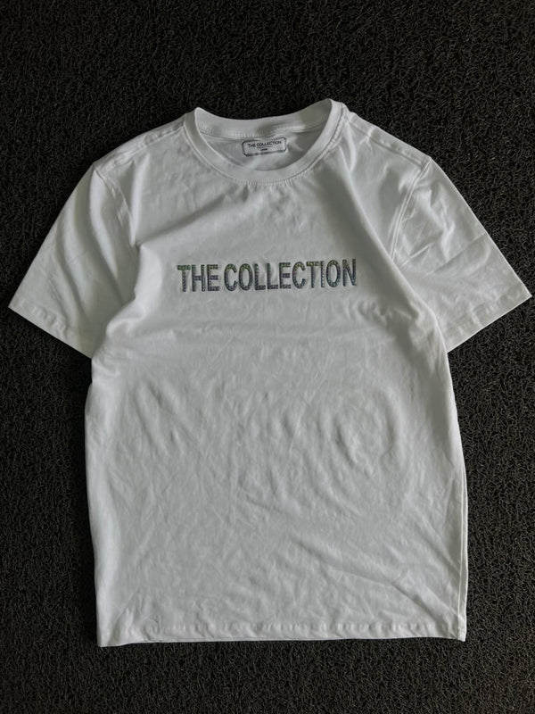 White Graphic Print Crew Neck T-Shirt