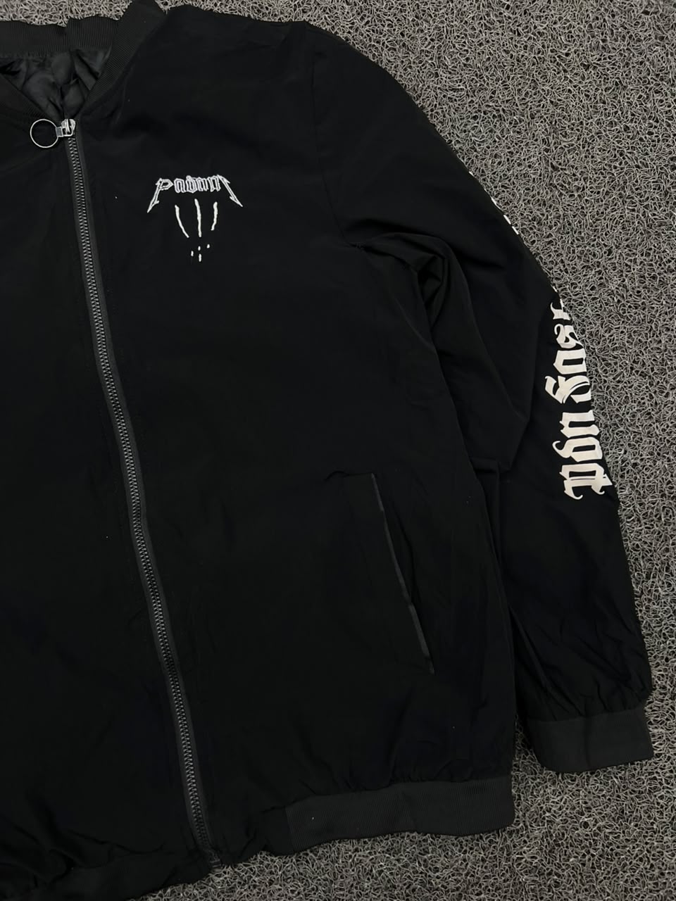 Palm Angels Logo Print Bomber Jacket – Full Zip Streetwear Jacket