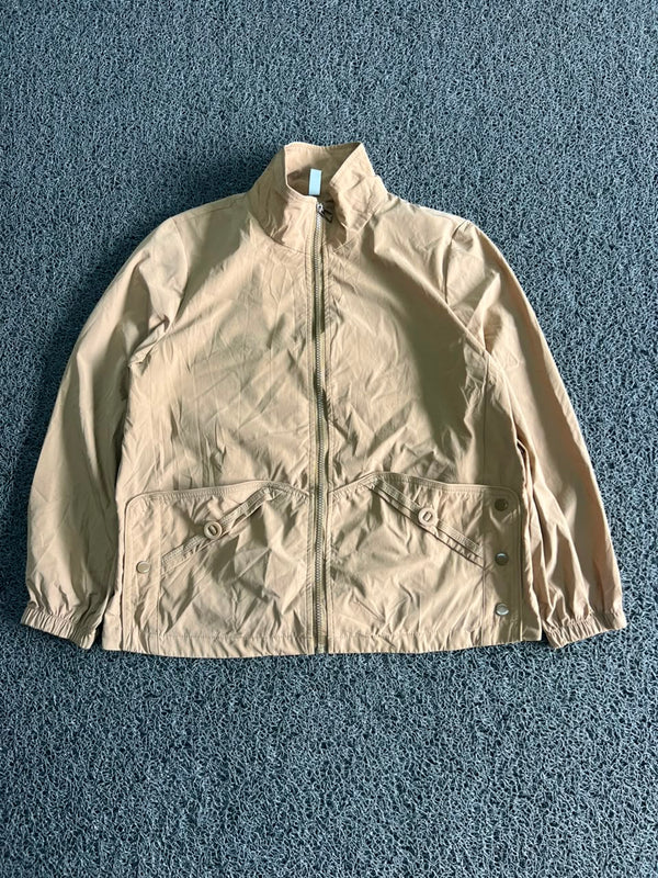 Vintage Neutral Lightweight Bomber Jacket