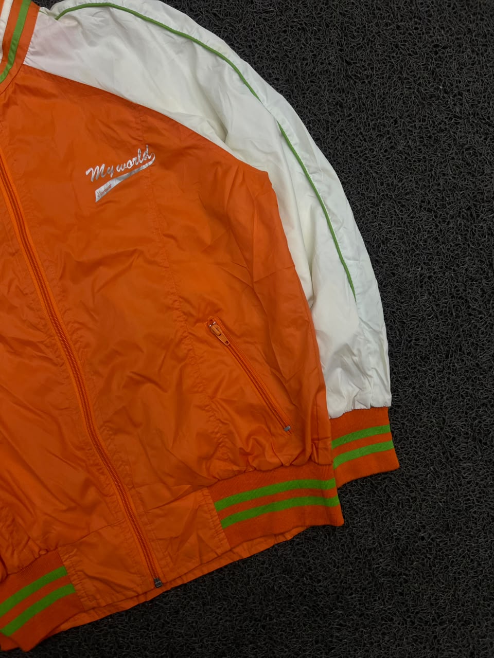 My World Orange Color Block Sports Jacket – Small Scratch ⚠️