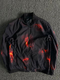 Ember Print Bomber Jacket – Premium Textured Zip-Up