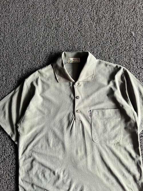 Vintage Men's Polo T-Shirt with Chest Pocket – Classic Casual Half Sleeve Polo