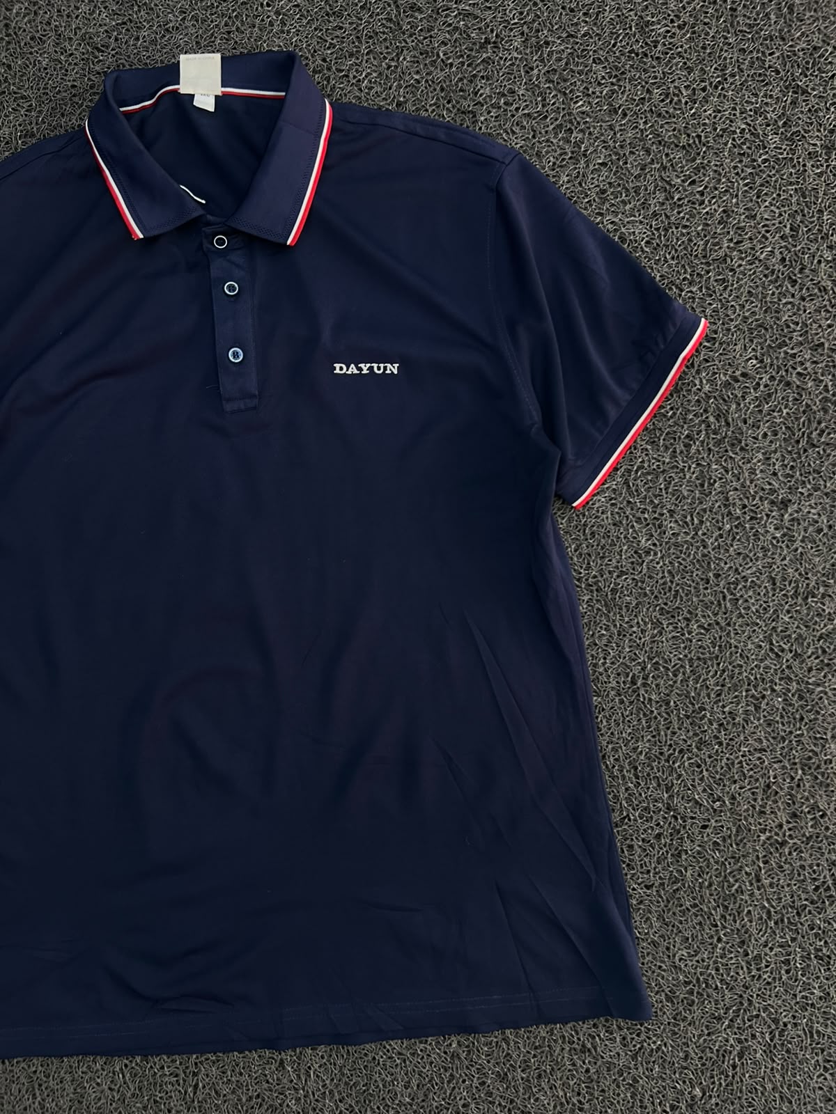 Vintage Dayun Polo T-Shirt with Contrast Trim