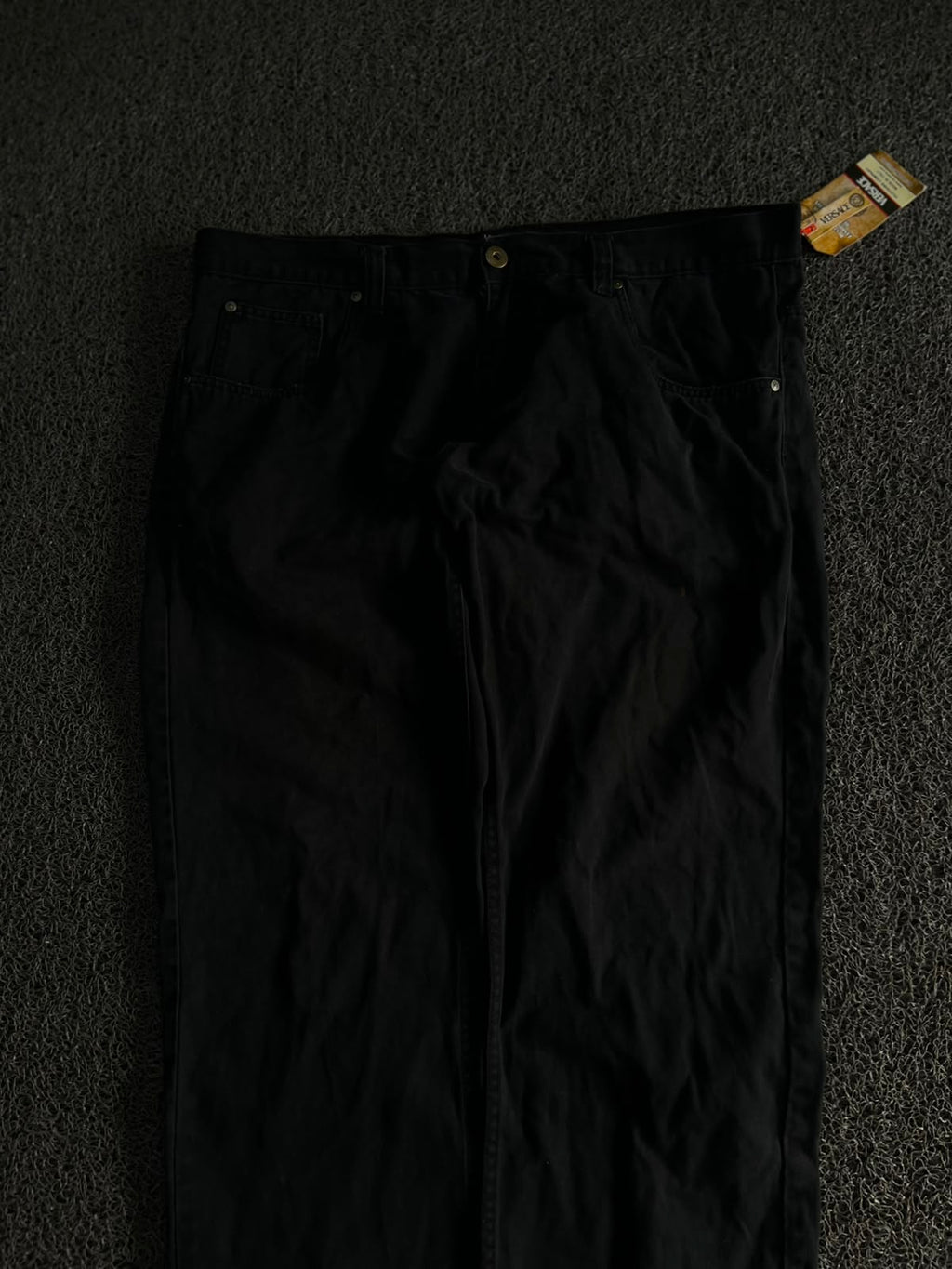 Versace Black Straight Fit Denim Jeans – Classic 5-Pocket Casual Pants