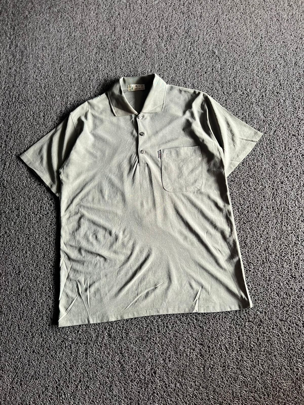 Vintage Men's Polo T-Shirt with Chest Pocket – Classic Casual Half Sleeve Polo