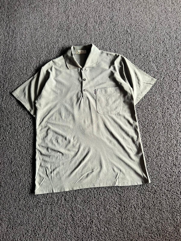 Vintage Men's Polo T-Shirt with Chest Pocket – Classic Casual Half Sleeve Polo