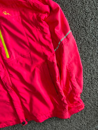 Pink Hooded Outdoor Waterproof Jacket