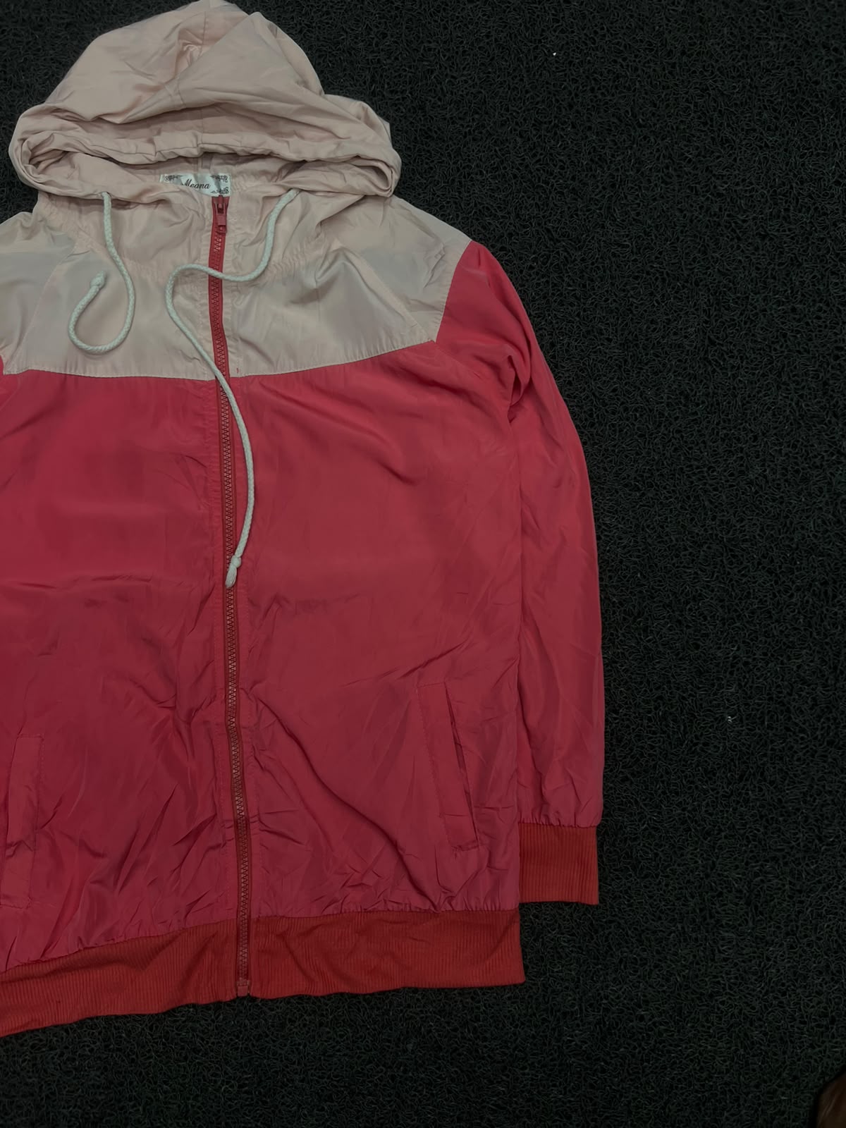 Color Block Hooded Zip-Up Jacket