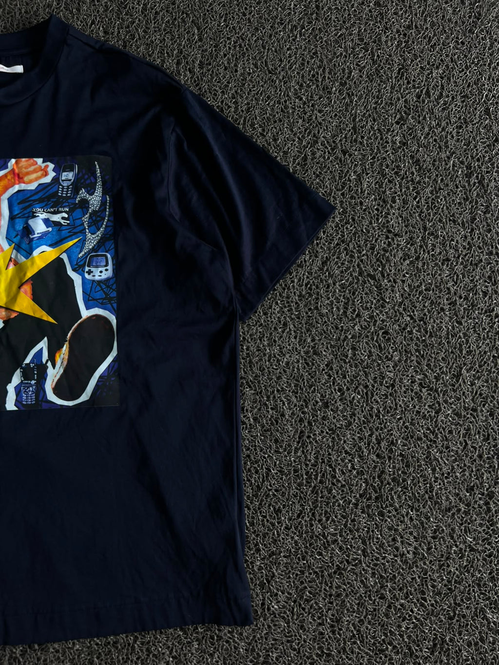 Abstract Graphic Print Oversized Cotton T-Shirt