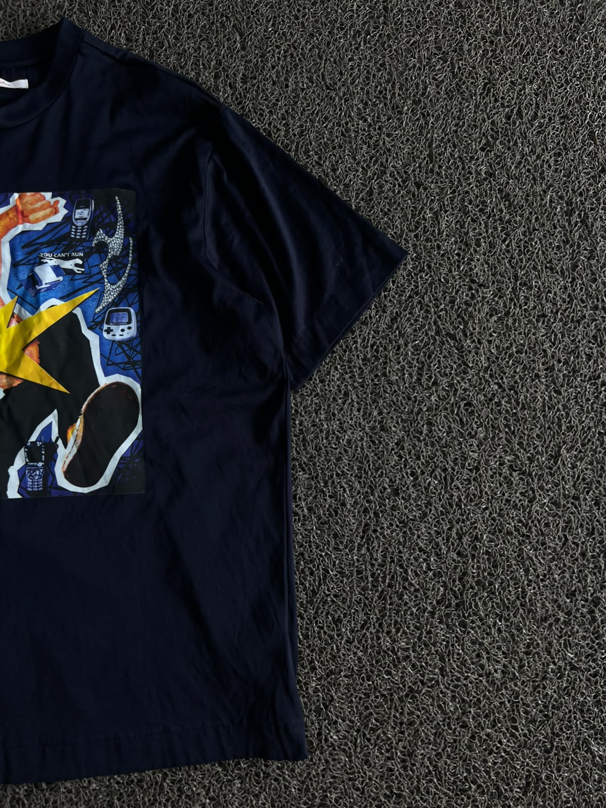 Abstract Graphic Print Oversized Cotton T-Shirt