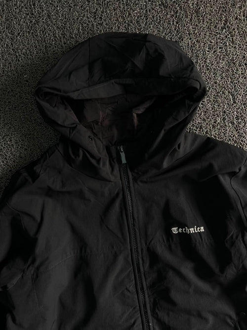 Technica Hooded Windbreaker Jacket – Lightweight Full Zip Outdoor Coat