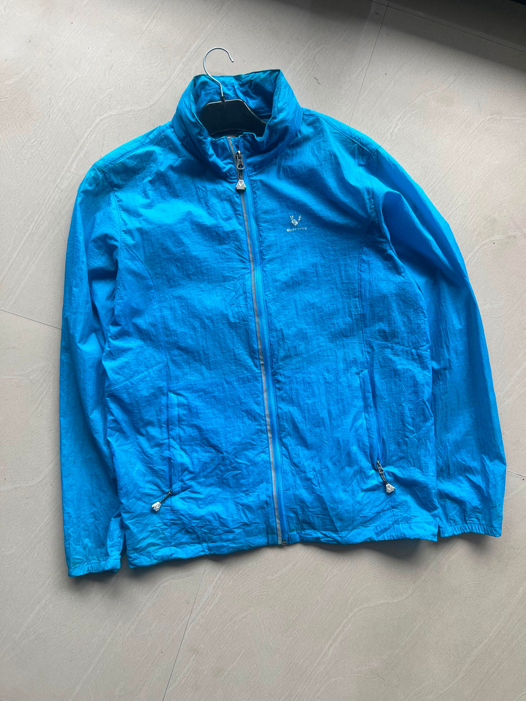 Bright Blue Lightweight Windbreaker Jacket