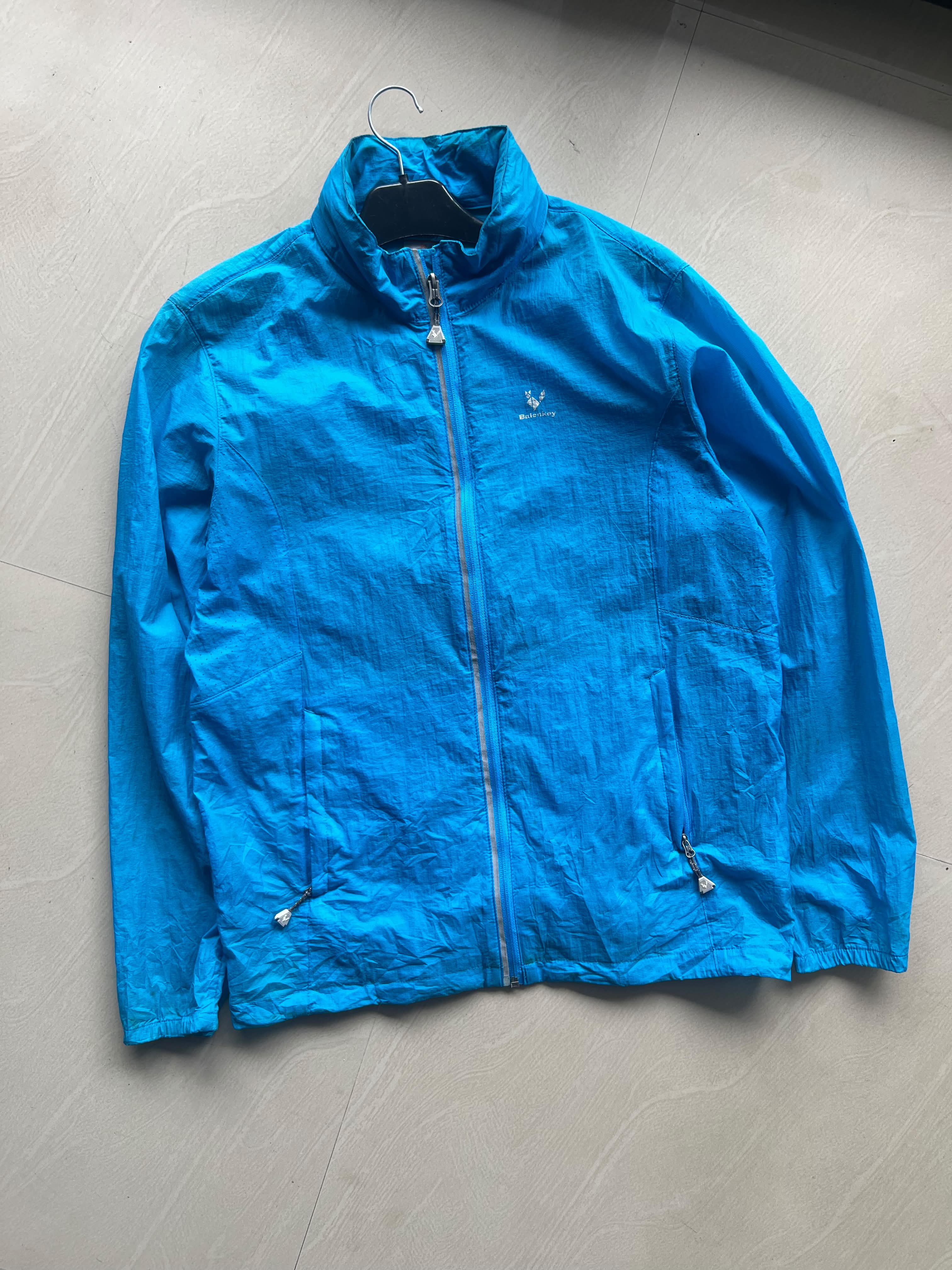 Bright Blue Lightweight Windbreaker Jacket