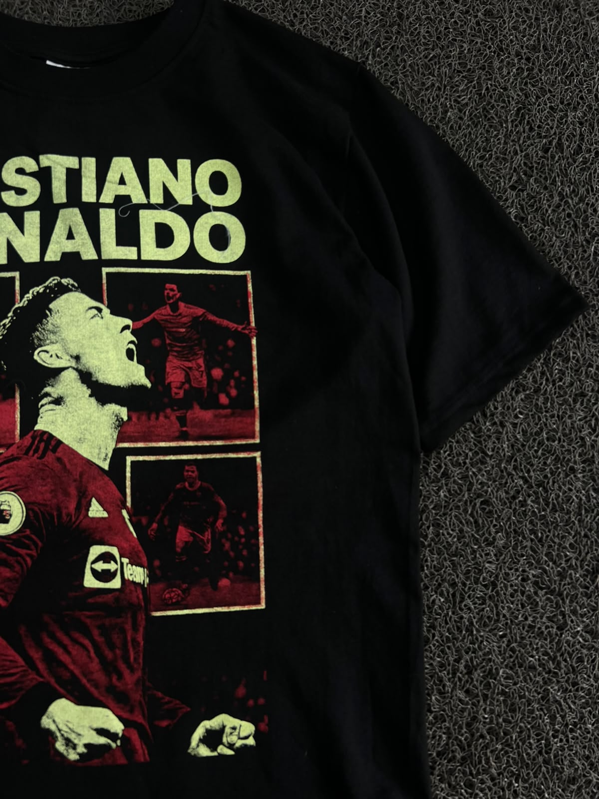 Cristiano Ronaldo Graphic Oversized T-Shirt – Half Sleeve Football Print Tee
