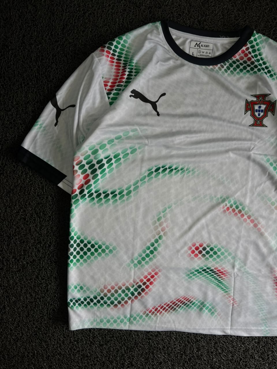 Portugal Cristiano Ronaldo #7 Football Jersey – White Away Edition | Premium Fan Five Sleeve Jersey