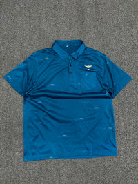Men’s  Printed Polo T-Shirt with Chest Pocket & Button Placket