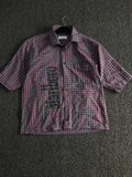 Thrifted Vintage Checkered Short Sleeve Button-Up Shirt