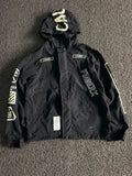 Hooded Graphic Windbreaker Jacket – Lightweight Zip-Up Outdoor Jacket ⚠️ Small Scratch