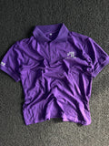 Purple Logo Embroidered Polo T-Shirt
