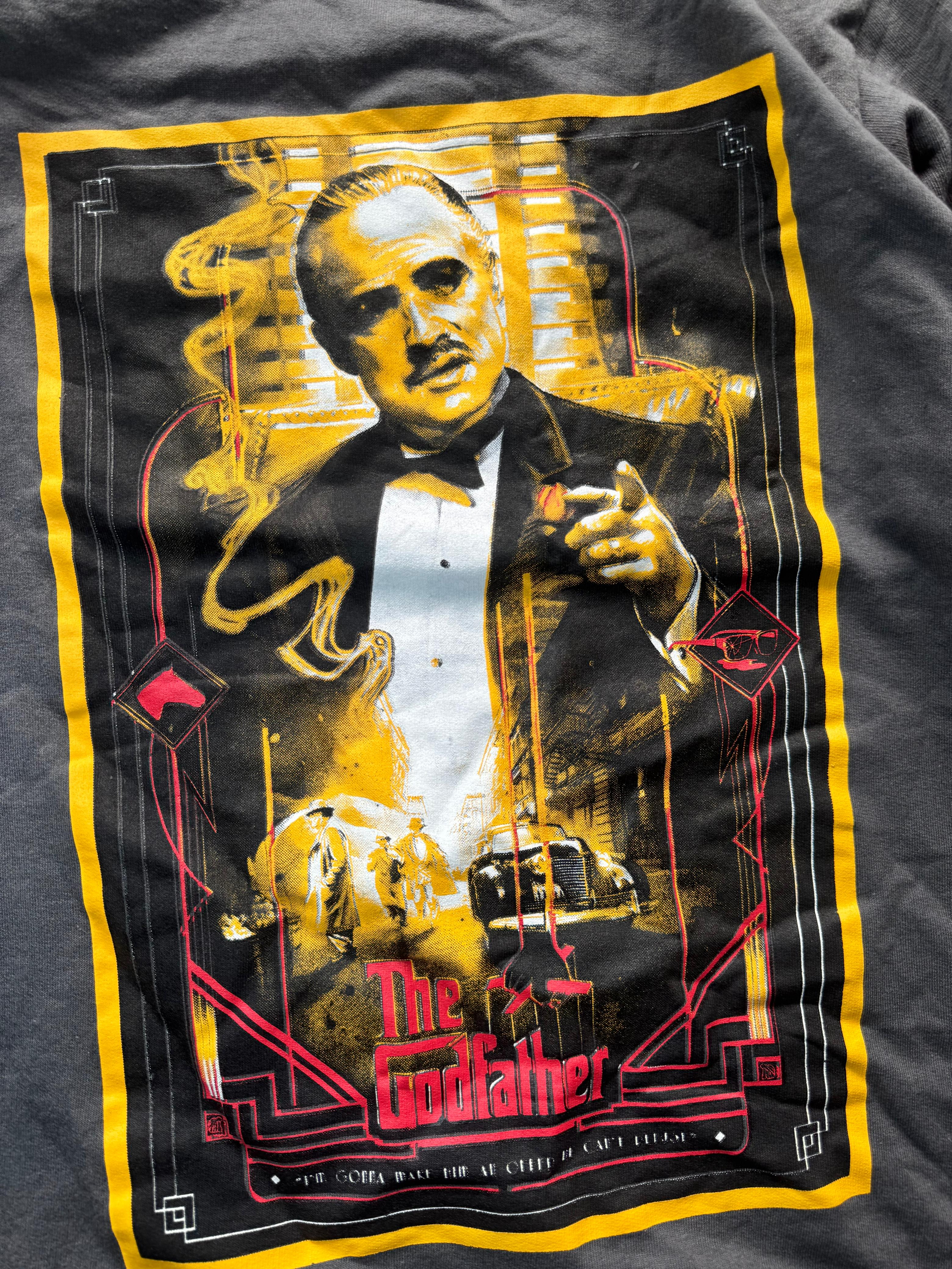 The Godfather Graphic Layered Full Sleeve Oversized T-Shirt