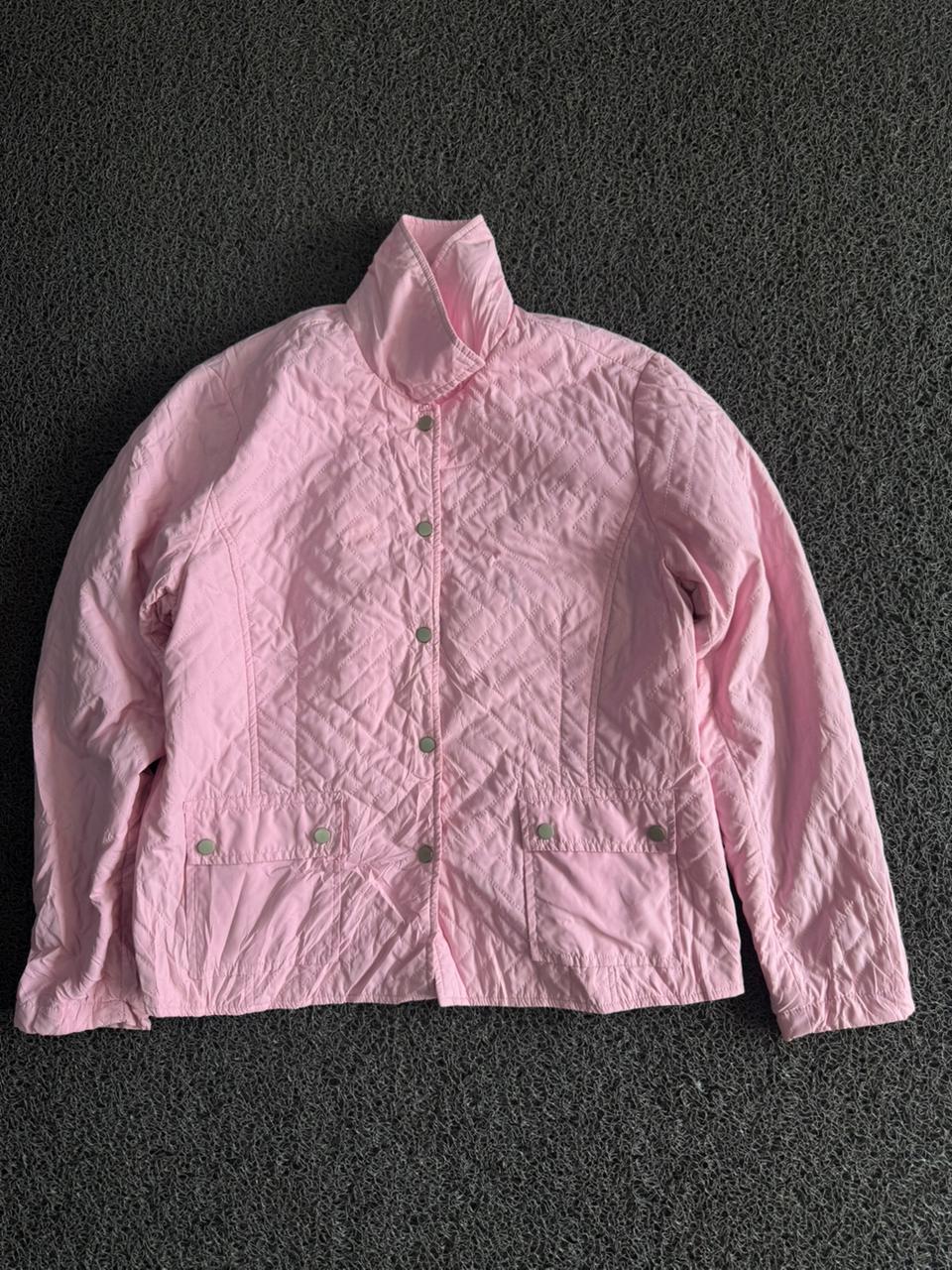 Vintage Pink Quilted Utility Jacket