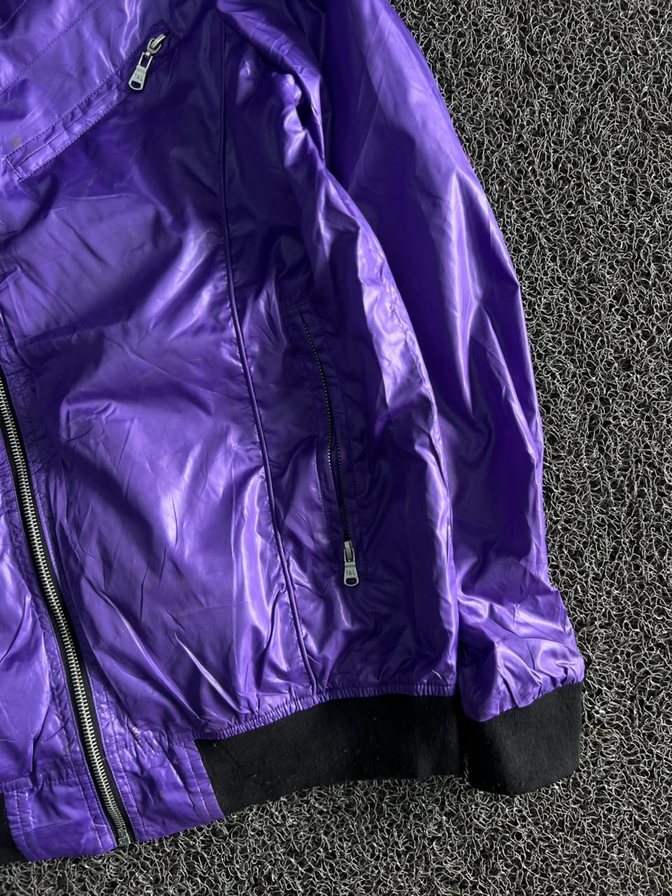 Lightweight Bomber Jacket with Full Zip & Multiple Zip Pockets