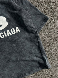 T-Shirt – Yellow & White Number 8 Balenciaga Paris Graphic Print