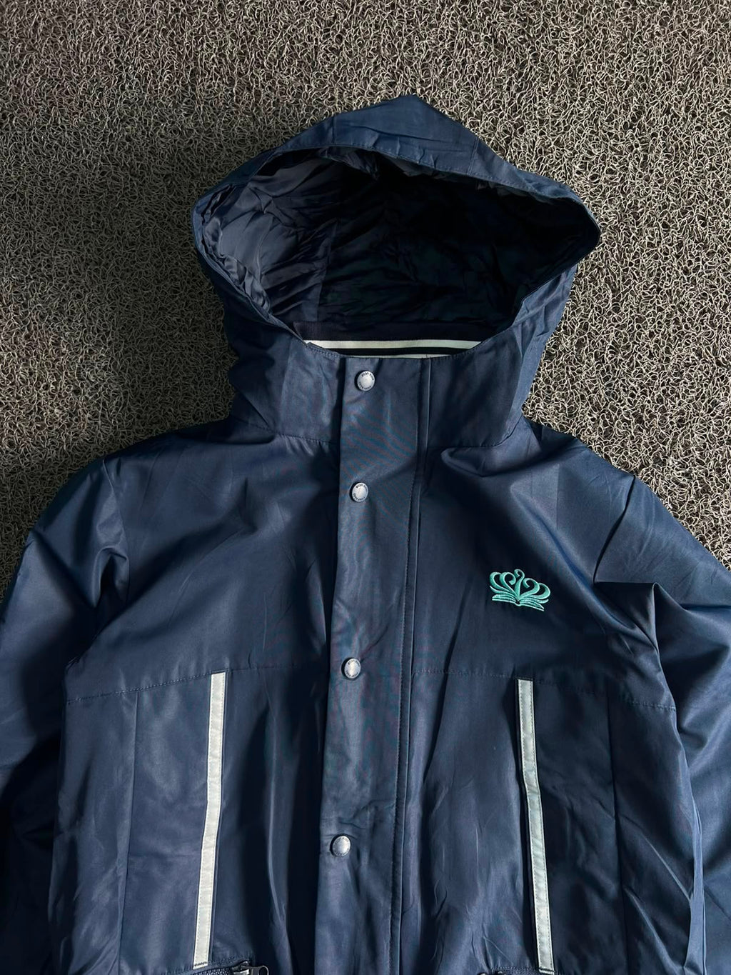 Hooded Rain Jacket with Reflective Pocket Details | Lightweight Waterproof Outerwear
