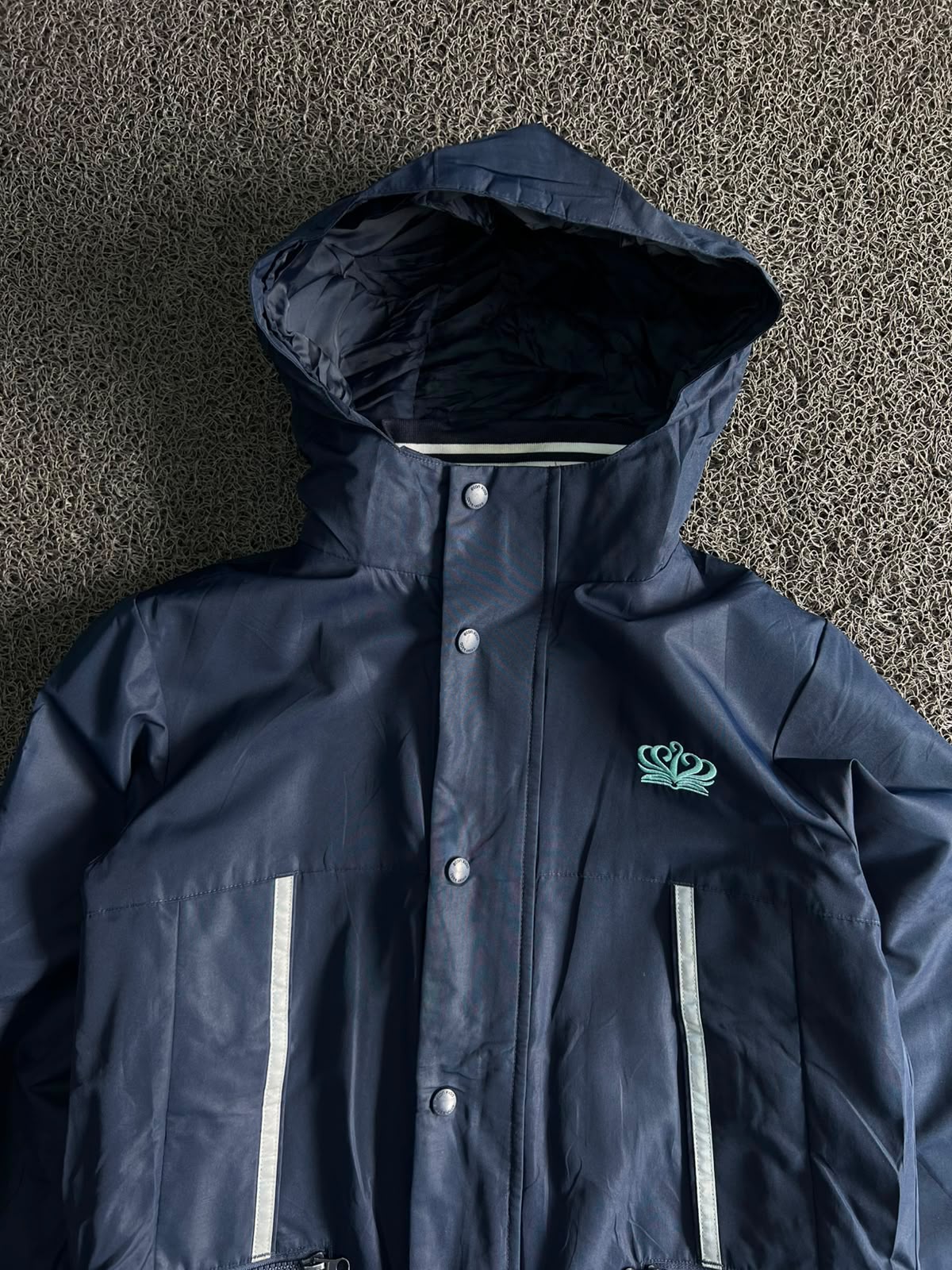 Hooded Rain Jacket with Reflective Pocket Details | Lightweight Waterproof Outerwear