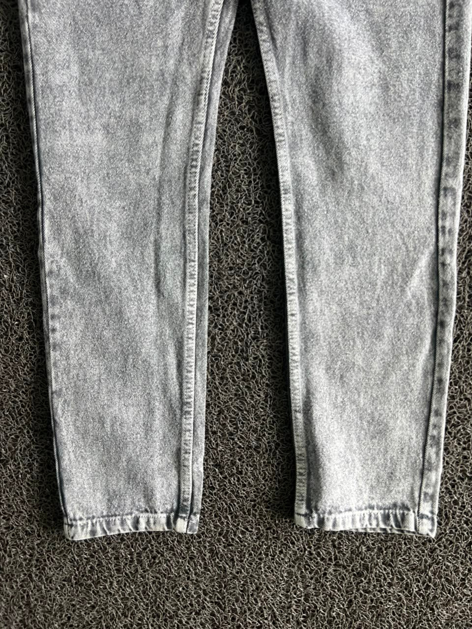 Dior Grey Acid Wash Slim Straight Denim Jeans