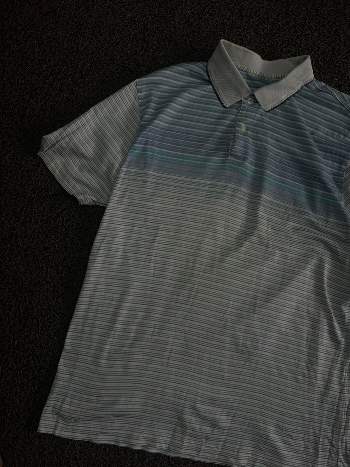 Vintage Striped Polo T-Shirt
