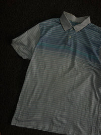 Vintage Striped Polo T-Shirt
