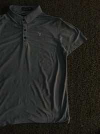 Playboy Polo T-Shirt with Button Placket & Embroidered Logo