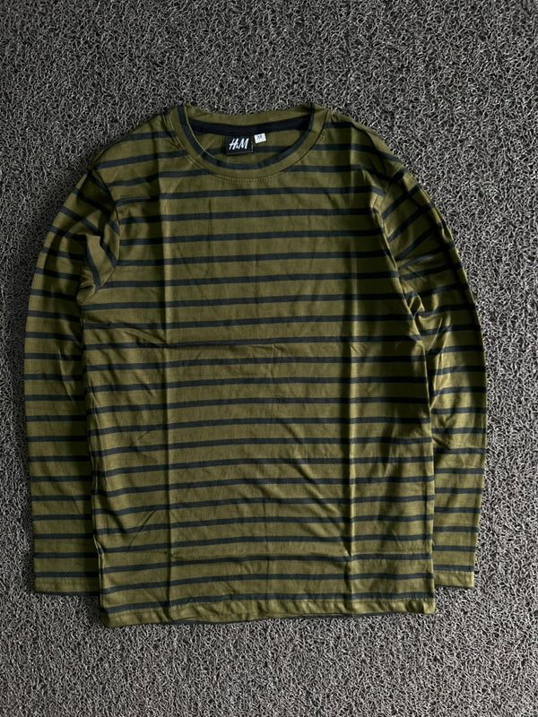 H&M Striped Long Sleeve T-Shirt