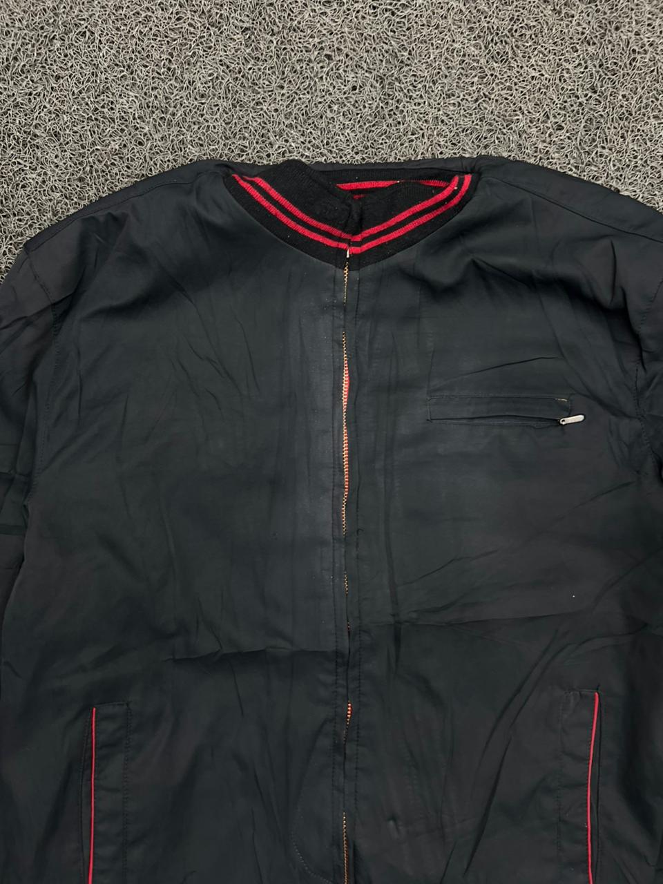 Vintage Reversible Black & Red Full Zip Jacket