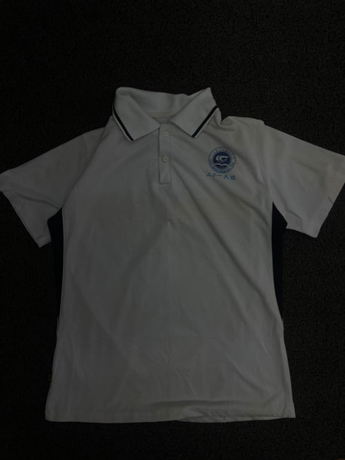 Polo T-Shirt with Logo & Contrast Collar – Short Sleeve – ⚠️ Small Stain