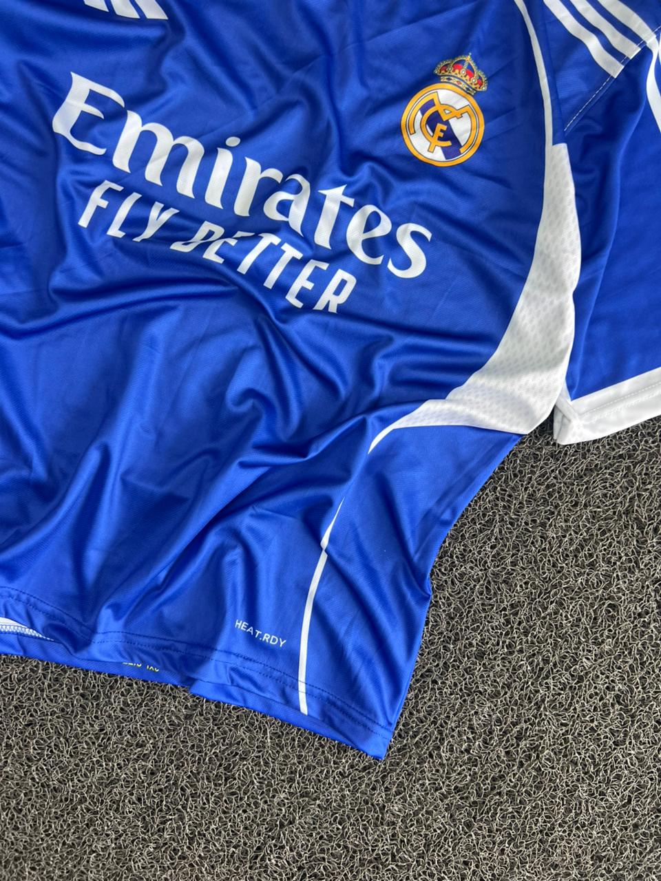 Real Madrid Blue Ronaldo #7 Premium Football Five Sleeve Jersey