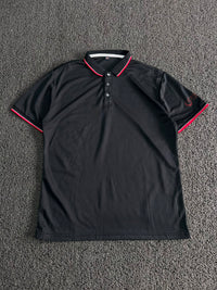 Black Contrast Trim Polo T-Shirt