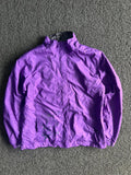 Purple Floral Lightweight Windbreaker Jacket