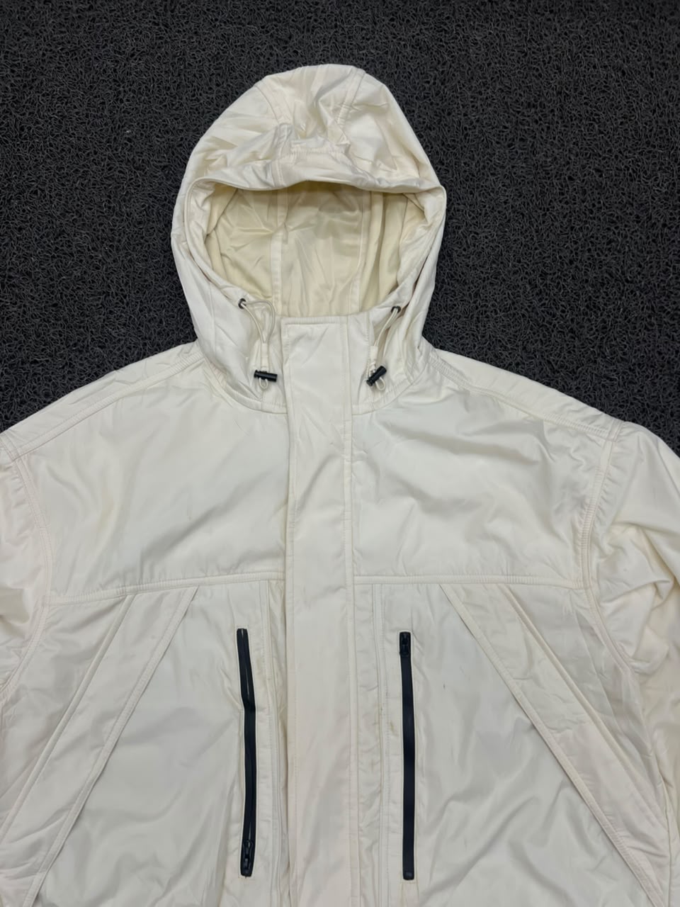 Vintage Neutral Hooded Jacket | Lightweight Outerwear