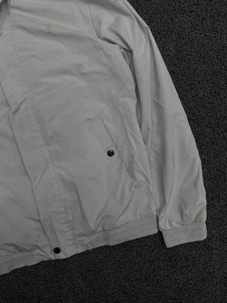 Stand Collar Lightweight Casual Jacket – Snap Button & Zip Front