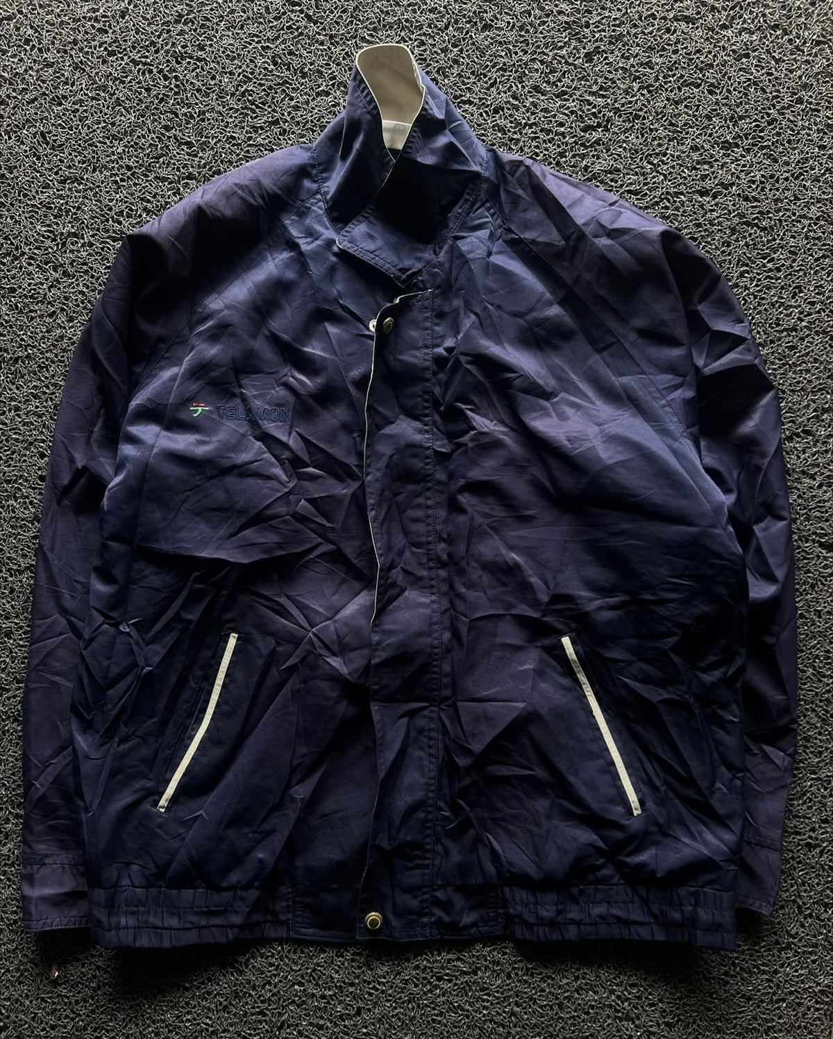 Vintage Telamon Full-Sleeve Collared Jacket with Zip Pockets