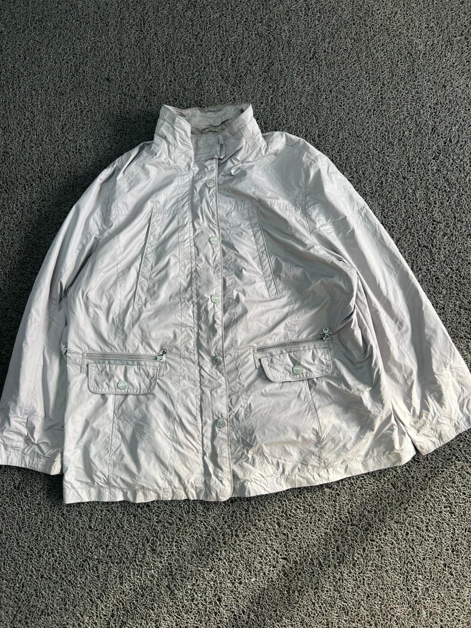 Vintage White Lightweight Utility Jacket | Thrifted Casual Outerwear