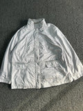 Vintage White Lightweight Utility Jacket | Thrifted Casual Outerwear