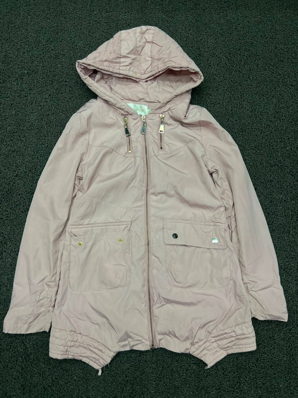Hooded Zip-Up Utility Jacket with Front Pockets
