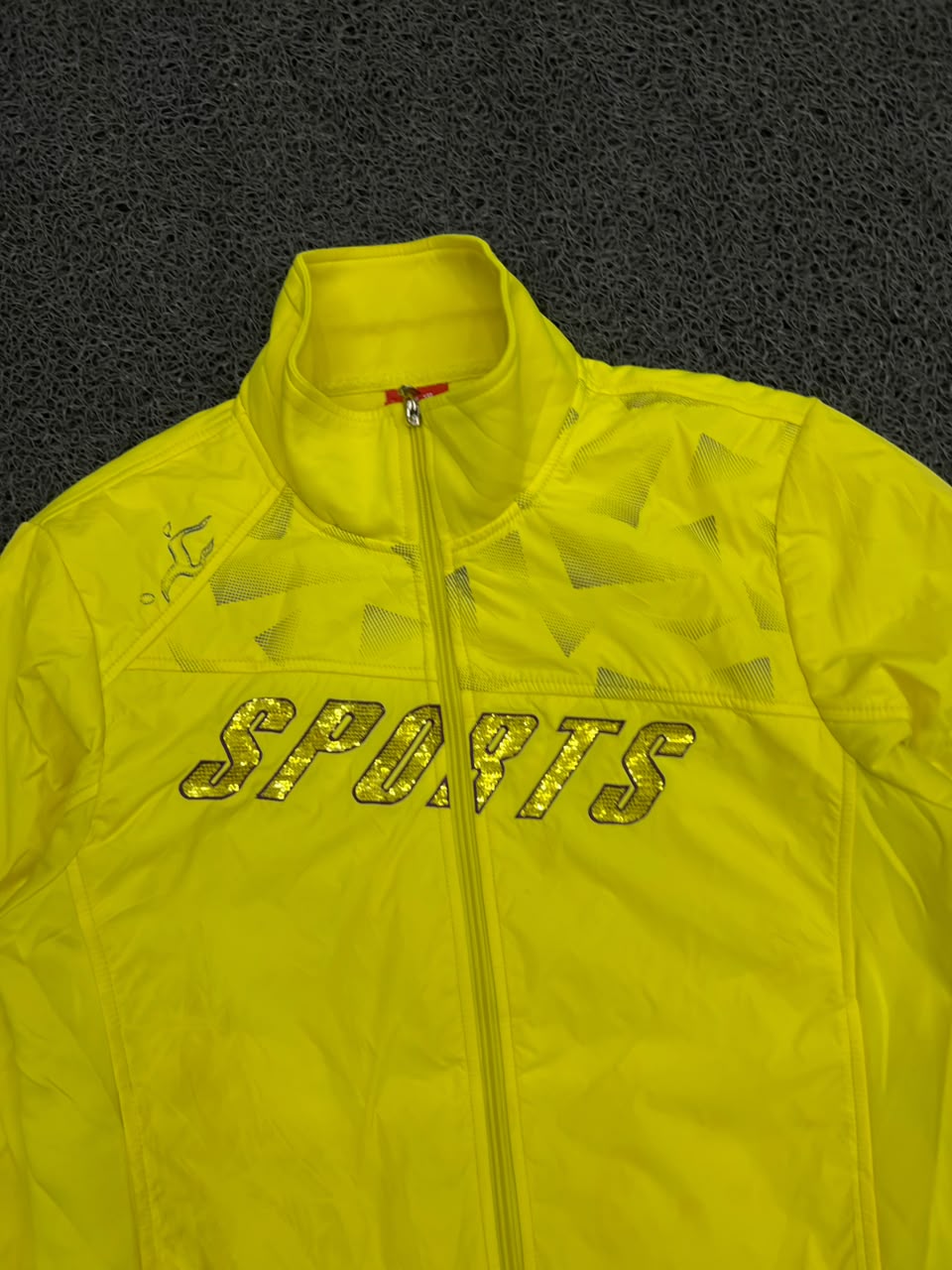 Sports Yellow Full-Zip Track Jacket