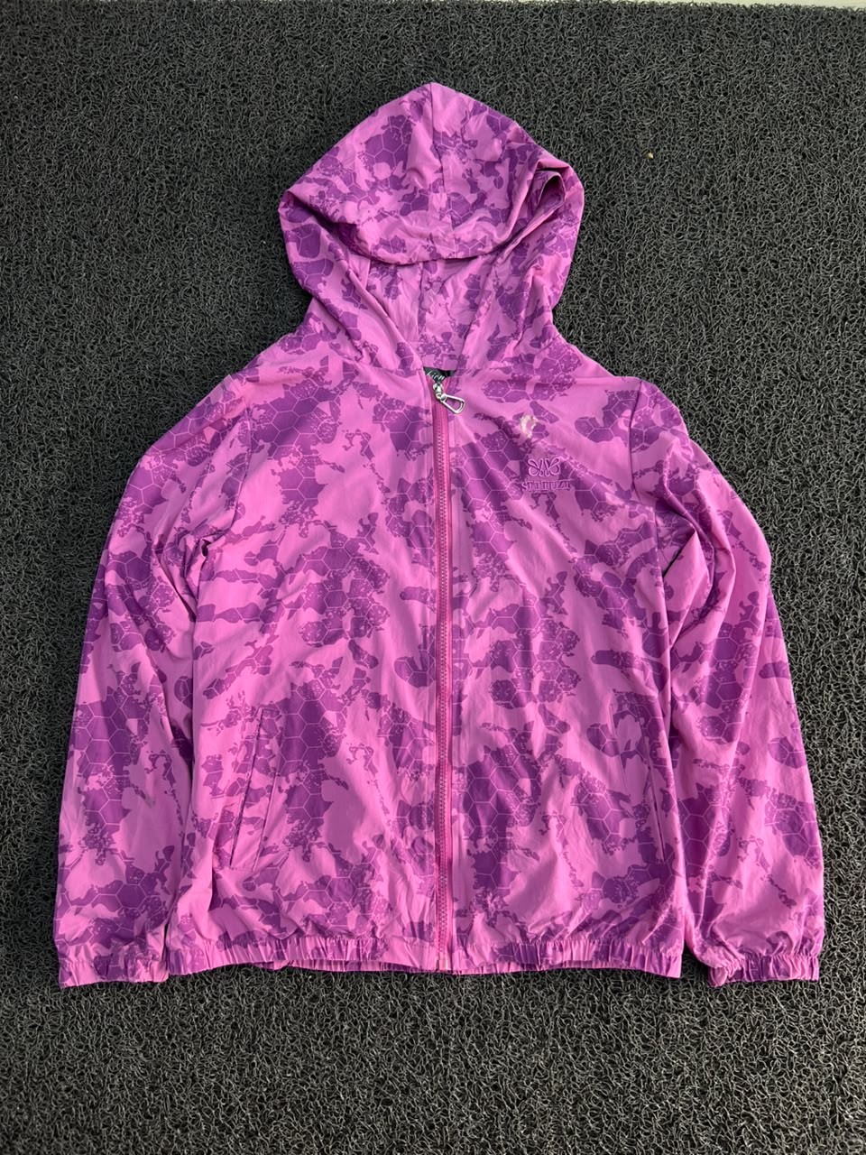 Camo Hooded Windbreaker Jacket | Lightweight Full-Zip