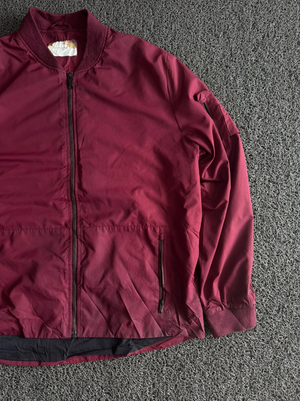 Vintage Bomber Jacket – Zip Front Utility Style