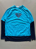 Superman Graphic Layered Full Sleeve Oversized T-Shirt